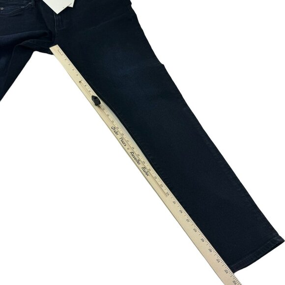 NWT Ovadia Blue Black Skinny 001 5 Pocket Cotton Elastane Jeans Mens Size 36X32 - Picture 10 of 10